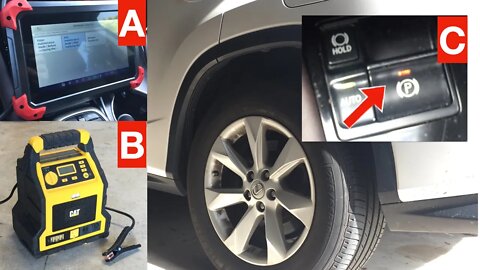 Toyota Lexus - 3 Ways to "Service" Mode for Rear Brakes with EPB