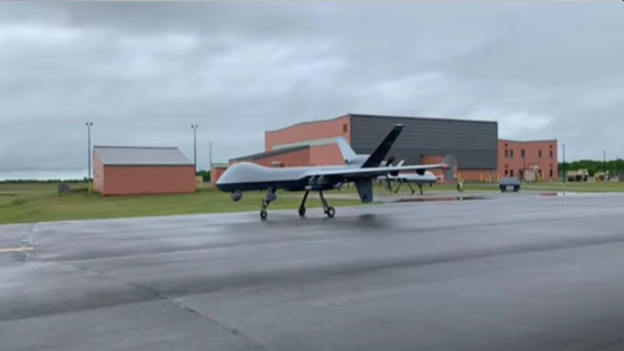 Watch the MQ-9 reaper drone during Iron Keystone training in New York