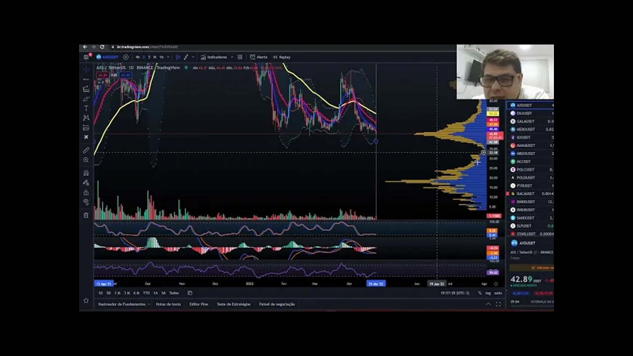Cripto Hoje 25/04/22 - #SDAO #AGIX - eu avisei sobre zona de risco
