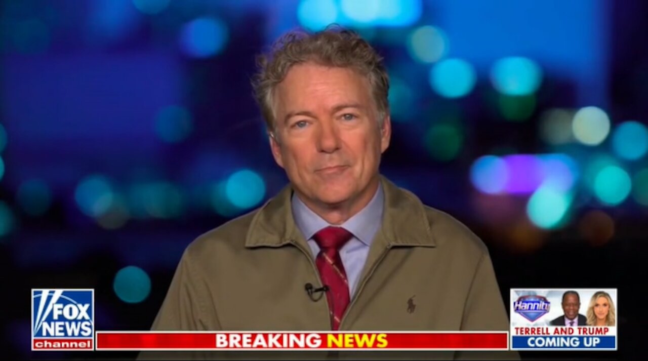 Rand Paul: "Vaccine zealots won't be happy until they get your newborn"