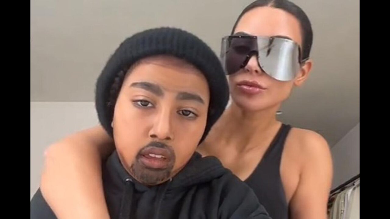 Kim Kardashian Helps Daughter North Transform into Dad Kanye West with Special-Effects Makeup