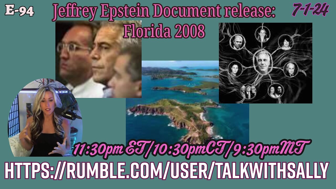 Deep Dive into Epstein files from 2008. 7-1-24 (11:30pmET/10:30pmCT/9:30pmMT)