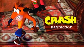 CRASH BANDICOOT 1 (PS1) #9 - Pinstripe, The High Road & Slippery Climb (PT-BR)