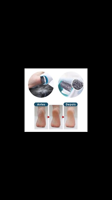 Lixa Esfoliadora Para Pés Elétrica Profissional Prática Recarregável USB Portátil