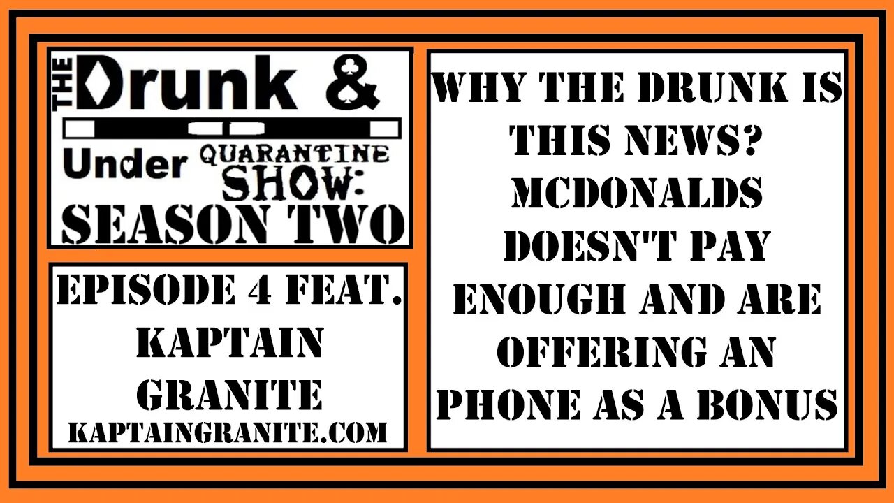 Why The Drunk is This News? McDonalds Doesn't Pay Enough, and are Offering an IPhone as a Bonus