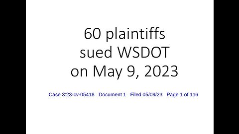 We Sued WSDOT!