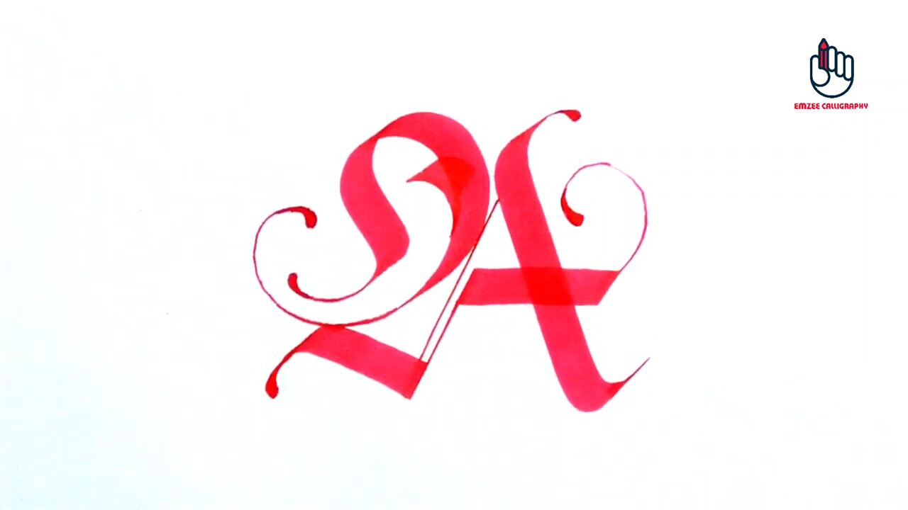 Capital Letter A || Satisfying Calligraphy || Majuscule Uppercase A