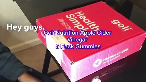 Goli ACV Gummies Unboxing