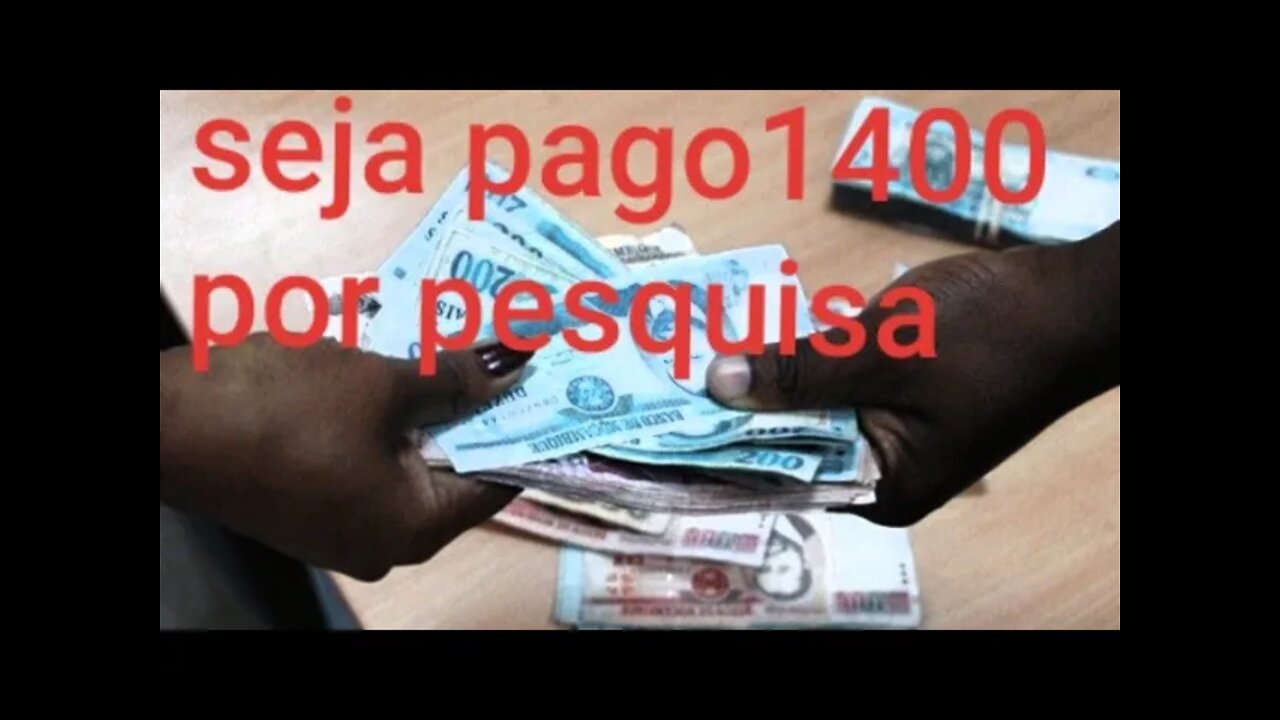 aplicativo paga 1400mts para responder pesquisa em Moçambique