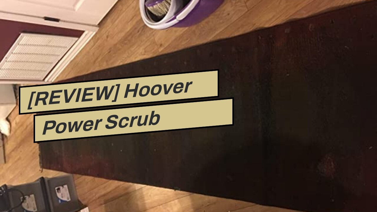 [REVIEW] Hoover Power Scrub Deluxe Carpet Cleaner with Storage Mat, FH50150B and Hoover Paws &...