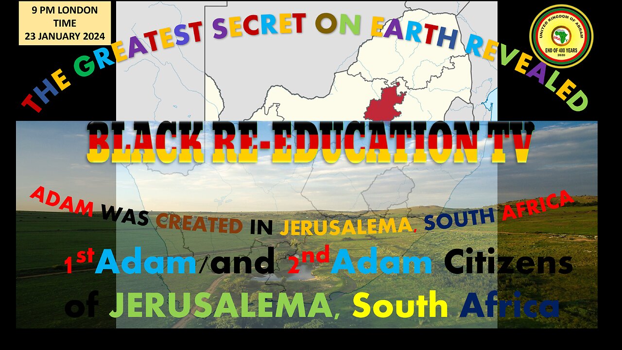AFRICA IS THE HOLY LAND || 1st Adam and 2nd Adam Citizens of JERUSALEMA, South Africa