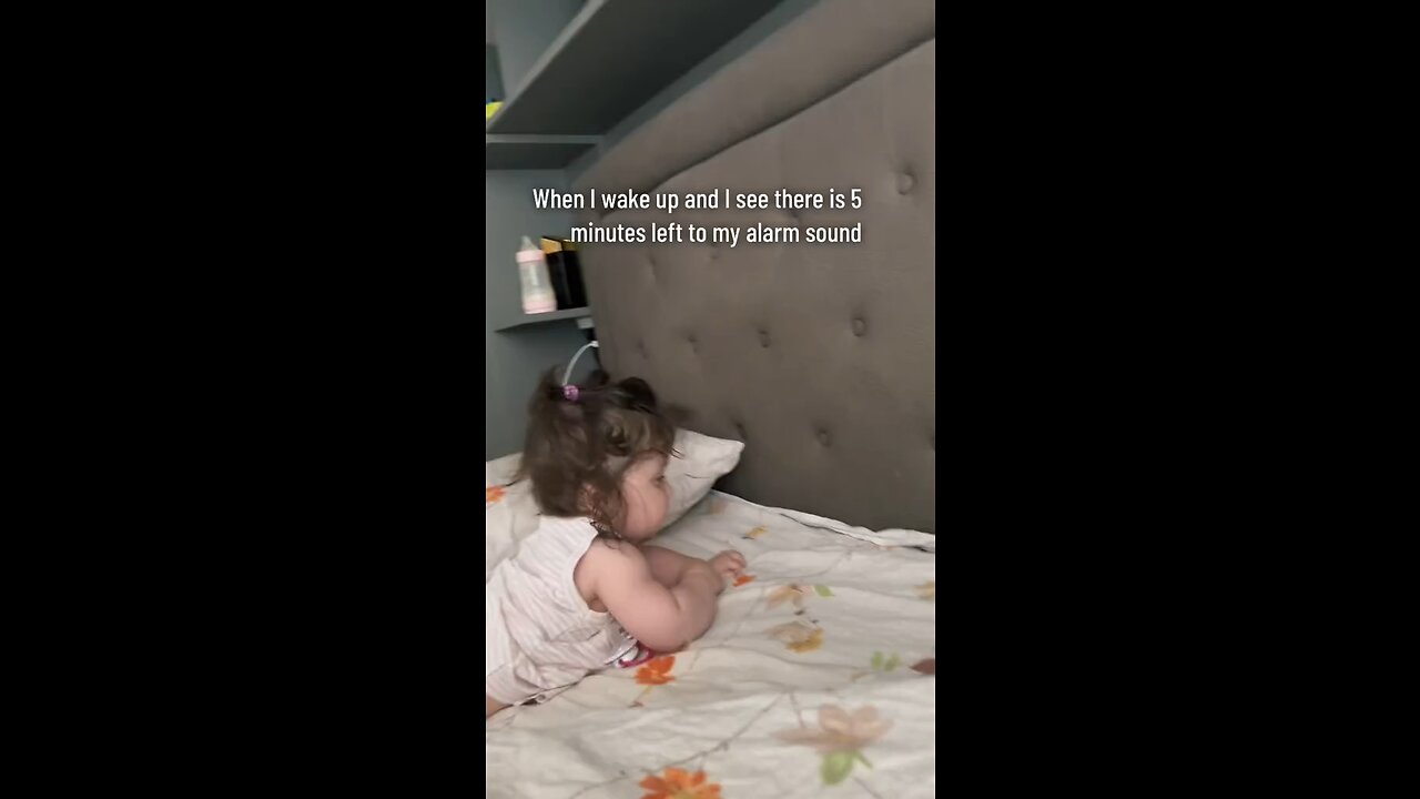 When i wake up earlier 5 minutes then my alarm - babies funny videos