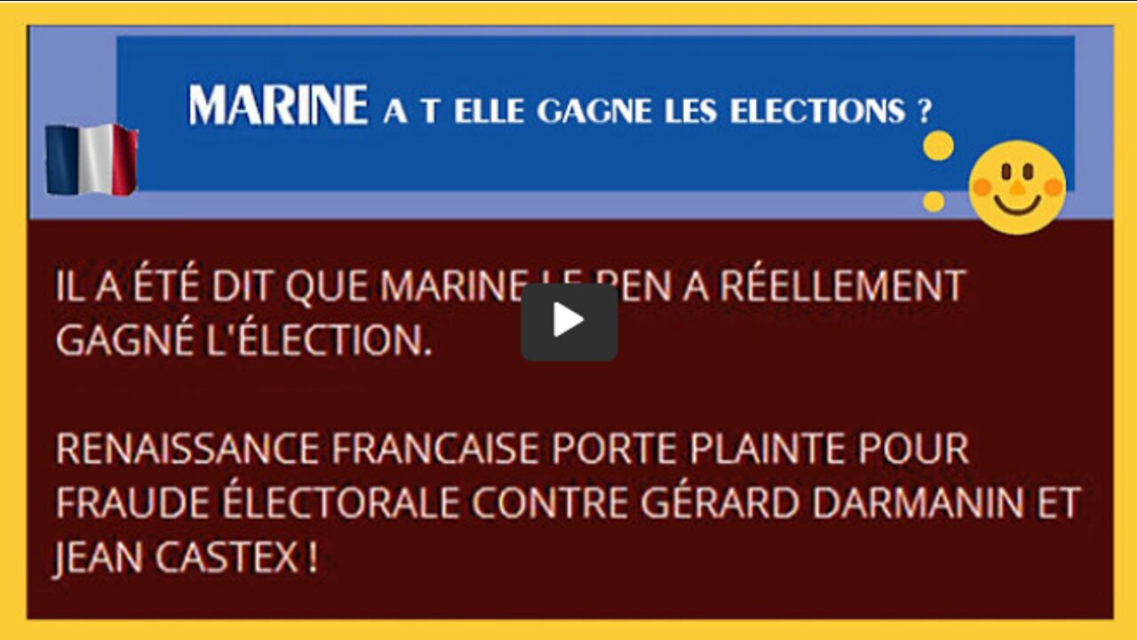 FRANCE MARINE a t-elle gagné les élections 2022 (Hd 720) Lie