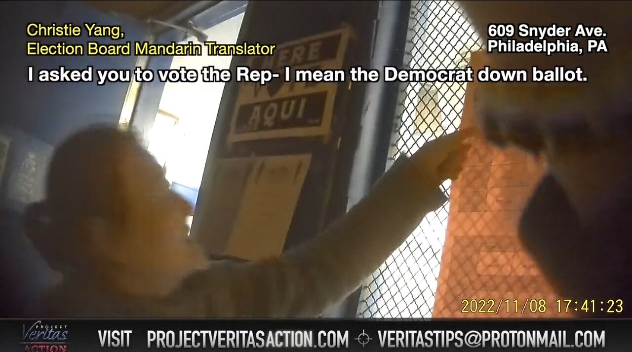 PA Election Board Official ILLEGALLY Asks Journalist to "Vote Democrat Down Ballot"