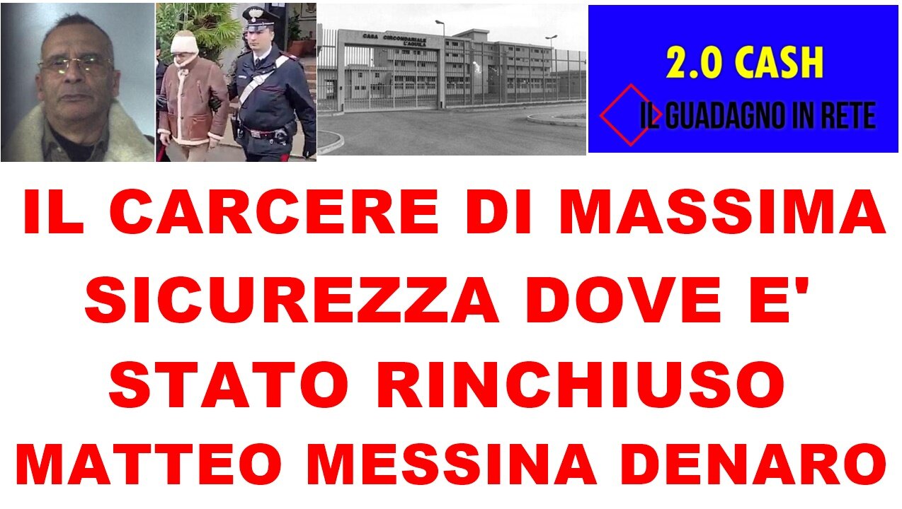 IL CARCERE DI MASSIMA SICUREZZA DOVE Eì STATO RINCHIUSO MATTEO MESSINA DENARO.