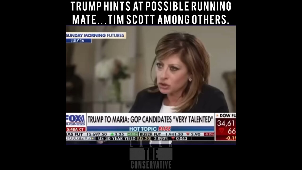 Trump hints at his running mate…