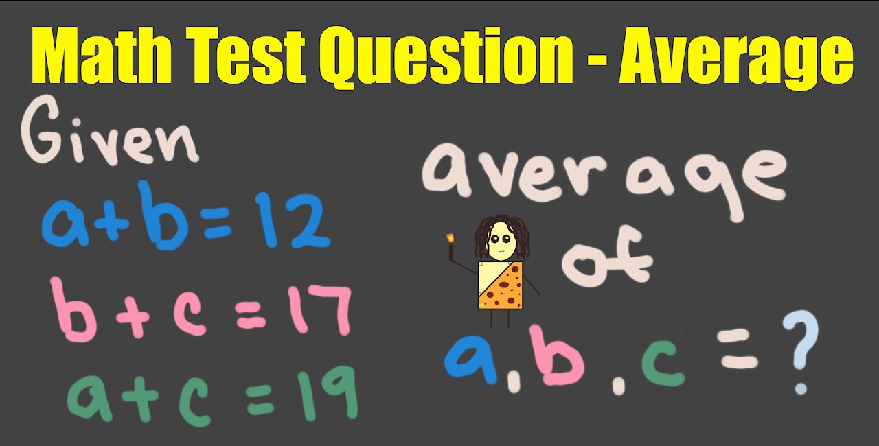 Math Test Question on Averages