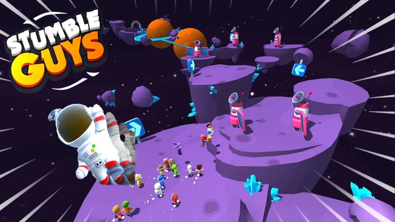Stumble Guys O REI DO LASER E DO ESPAÇO ESTÁ DE VOLTA?