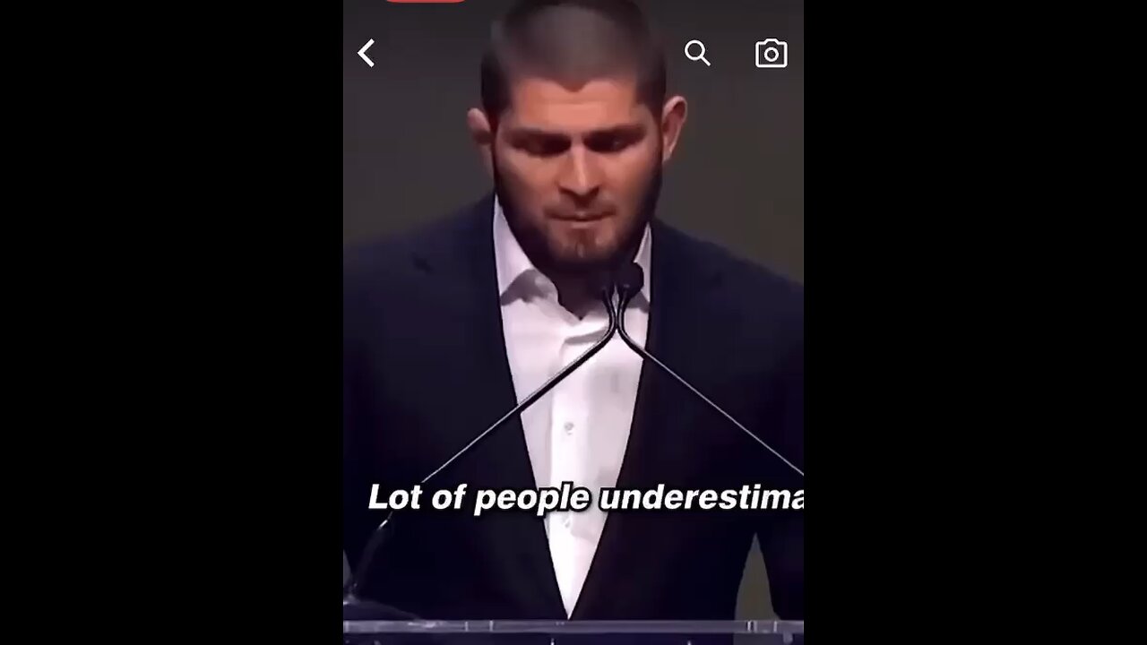 Khabib 💪🏻🫡 powerful speech