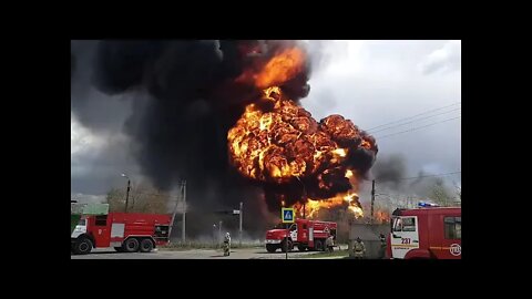 A large-scale fire in Russia again!