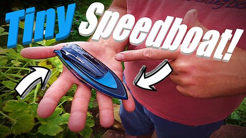 Worlds Smallest RC Speedboat (possibly). Qing Tian QT 888-2B Mini RC Speed Boat.