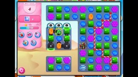 Candy Crush Level 3423 Talkthrough, 30 Moves 0 Boosters