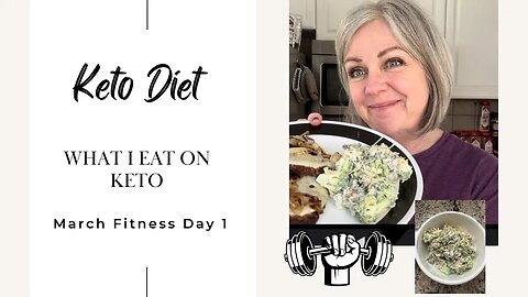 March Fitness Day 1 / What I Eat On Keto Under 20 Carbs / Let's Work Out!
