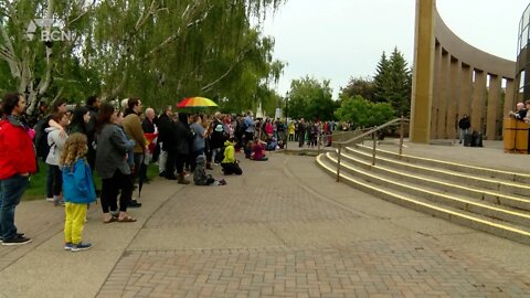 Lethbridge Raises Pride Flag At City Hall - June 21, 2022