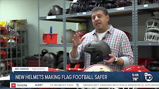 Carlsbad company creates helmet to reduce head injuries in flag football