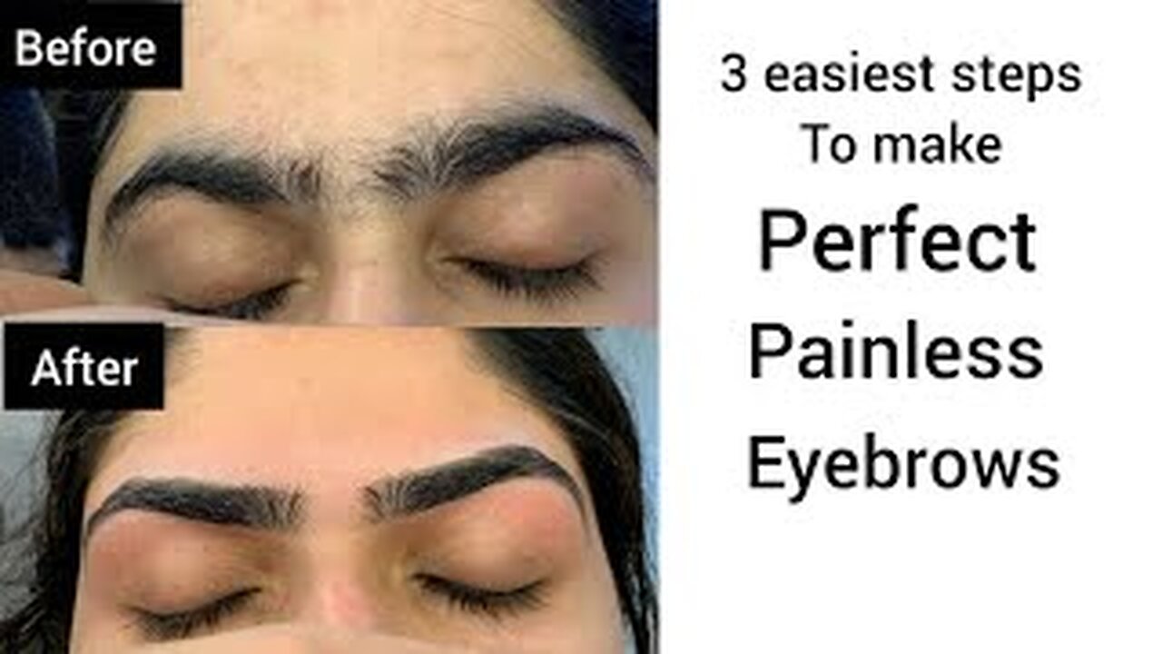 Proper eyebrows shaping with wax