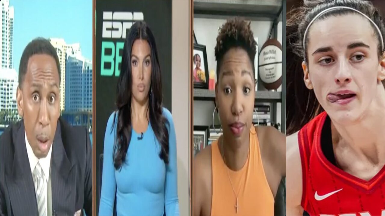 Stephen A Smith in SHOCK as Caitlin Clark argument turns UGLY! Monica McNutt DISRESPECTS Stephen A!