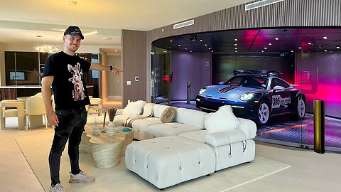 Inside Messi's Porsche Tower With Supercar Elevator