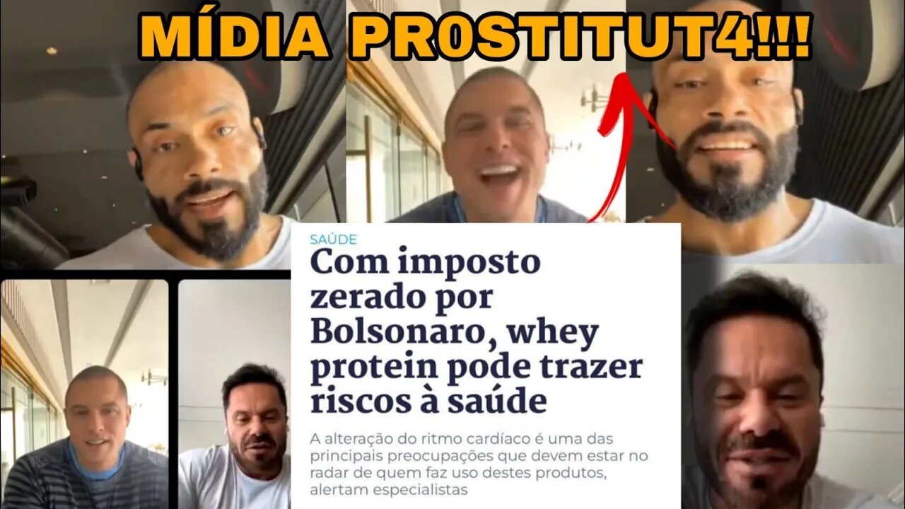 Renato Cariani, Júlio Balestrin e Paulo Muzy falam sobre notícia errada sobre Whey!