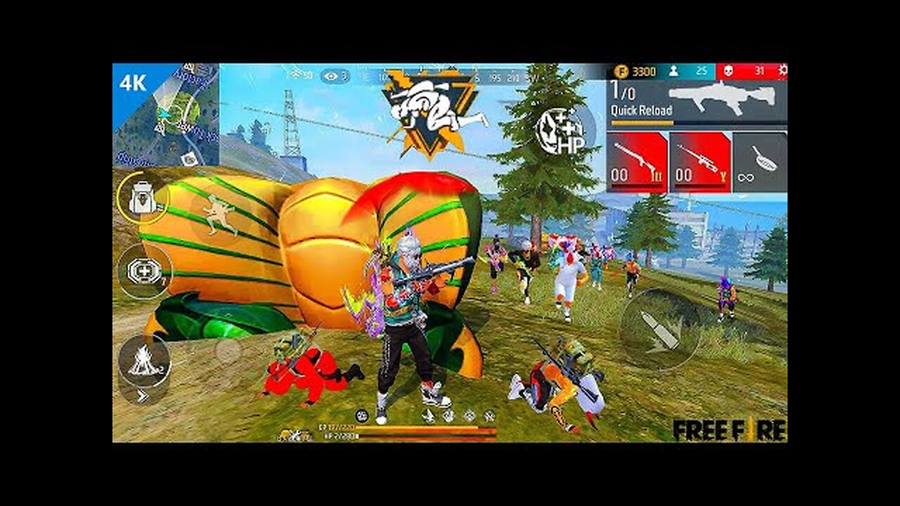 Free fire gaming video live level 8 just watch and fun