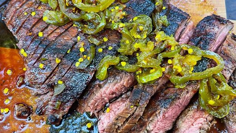 BBQ Candied Glazed Jalapeño Flank Steak #Shorts