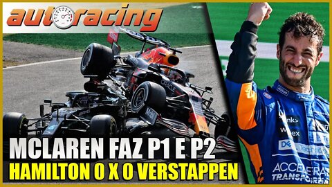 F1 VERSTAPPEN E HAMILTON COLIDEN NO GP DA ITÁLIA - MONZA | MCLAREN BRILHA FAZENDO P1 e P2