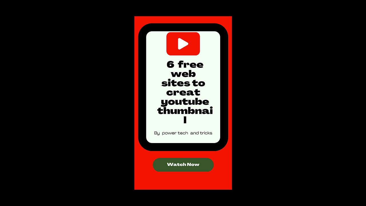 6 free websites to creat youtube thumbnail