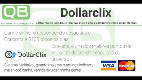 Faucet - Dollarclix - Ganhe dinheiro com pesquisas, e ainda concorra a $100 dolares todos os dias.