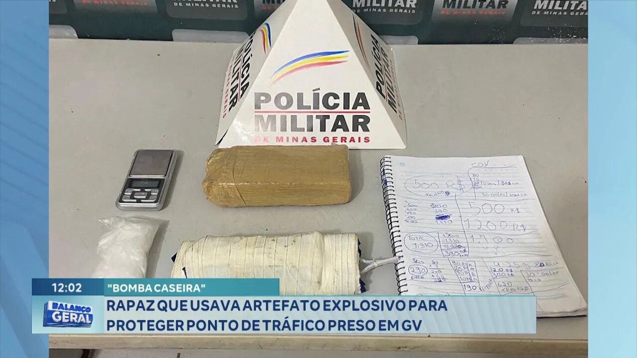 "Bomba Caseira": Rapaz que Usava Artefato Explosivo para Proteger Ponto de Tráfico Preso em GV.