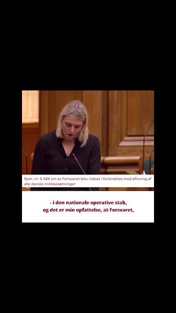 Flashback: Bramsen indrømmer hendes og Mette Frederiksens kriminelle minkdrab ved at snakke udenom!