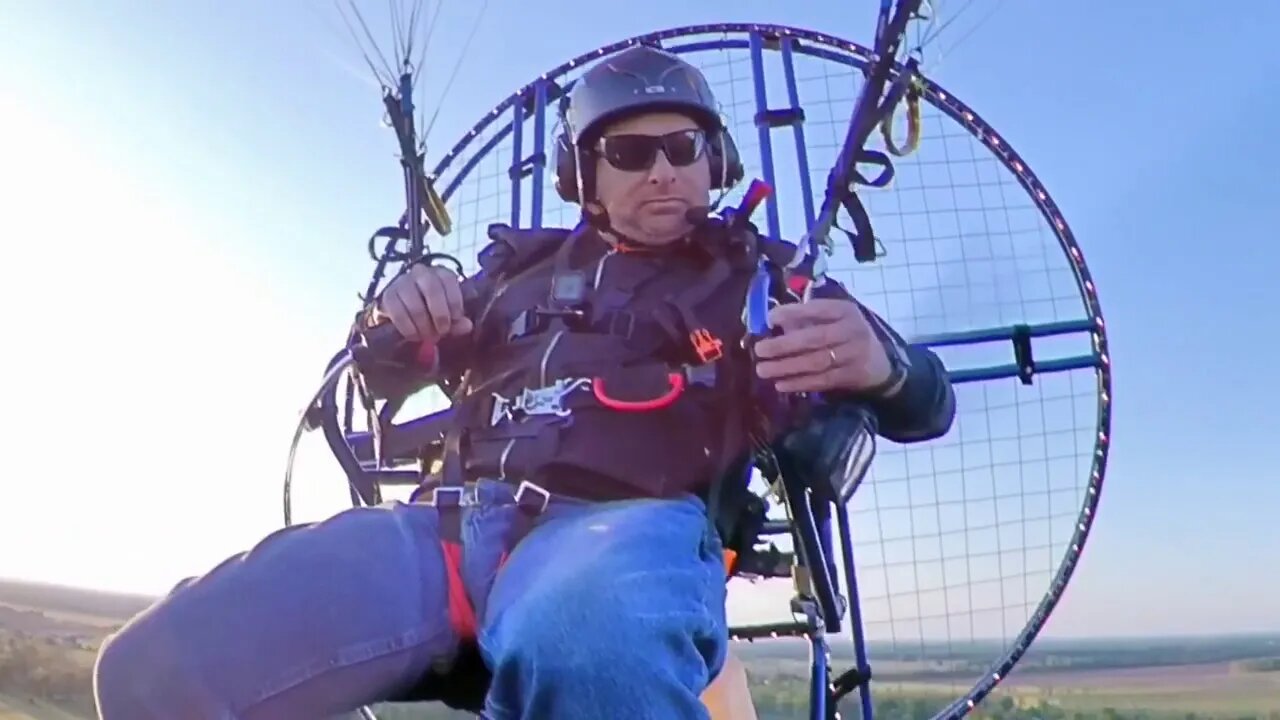 Skytap Angel Paramotor Foot drag with the insta 360 one X cam