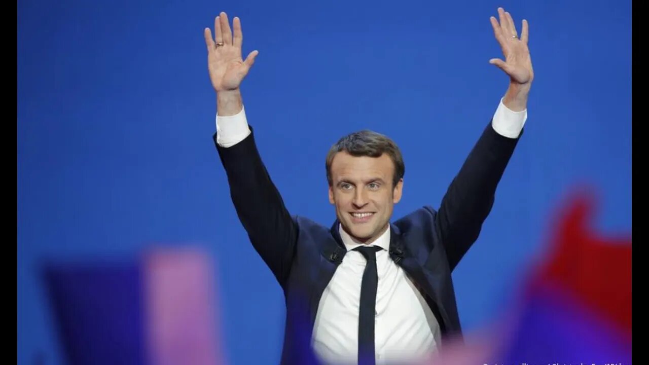 Exit polls show Macron as the winner