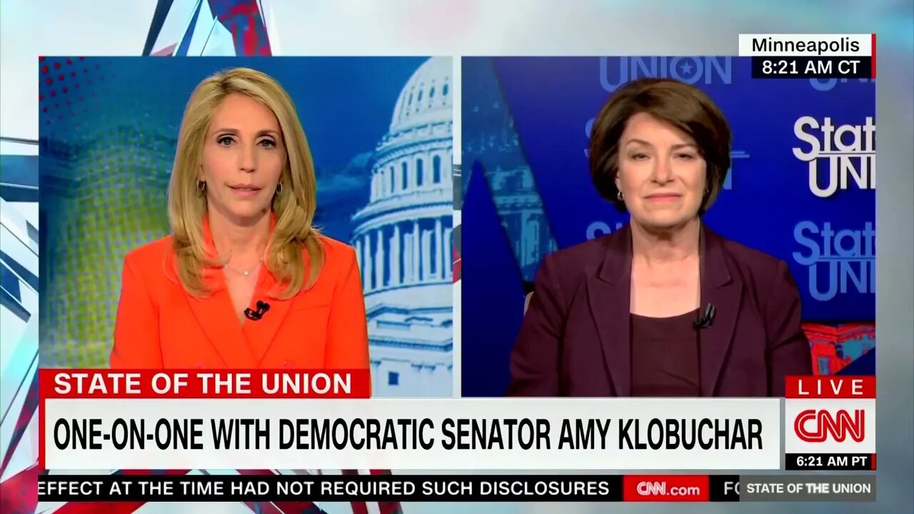 Dem Senator Amy Klobuchar: "Of Course" Biden Should Negotiate With Speaker McCarthy Over Debt Limit