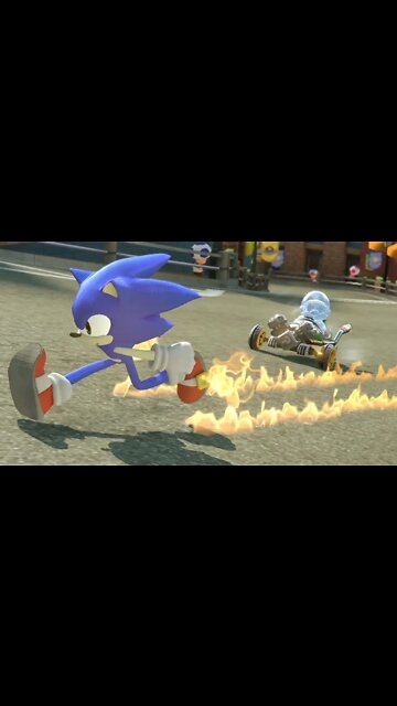Sonic invade o Mario Kart do Nintendo switch #shorts