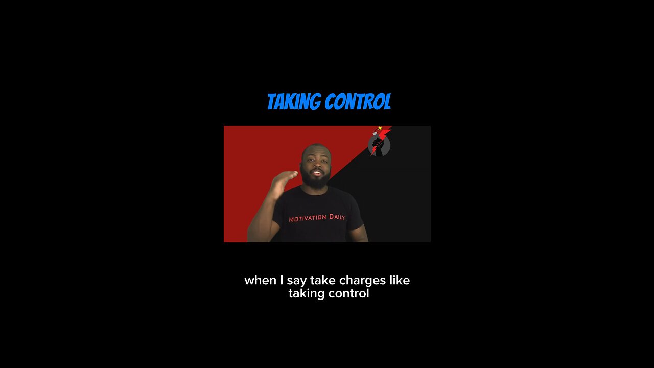 Taking Control #dayodman #takecharge #lead #eeyayyahh #motivation