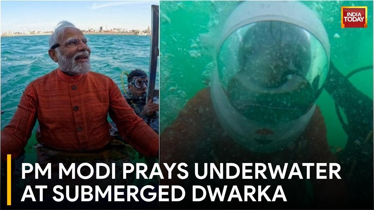 PM Modi dives to pray at ancient Dwarka under the sea