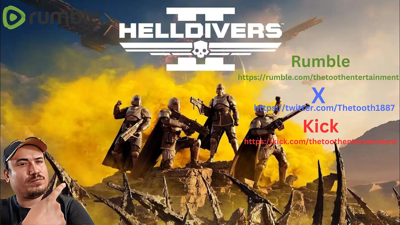 HellDivers 2 Livestream #RumbleTakeOver! lets get me to 200 followers