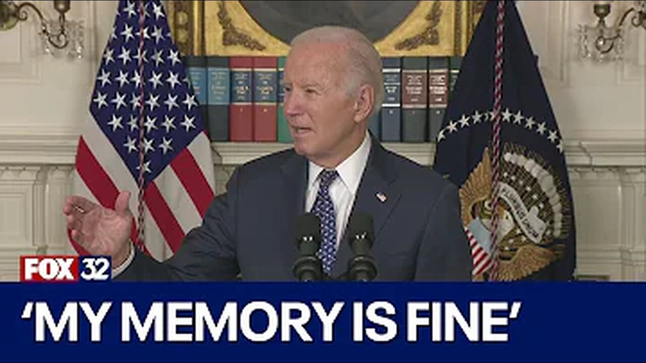 Biden insists 'my memory is fine' as he angrily criticizes Special Counsel report