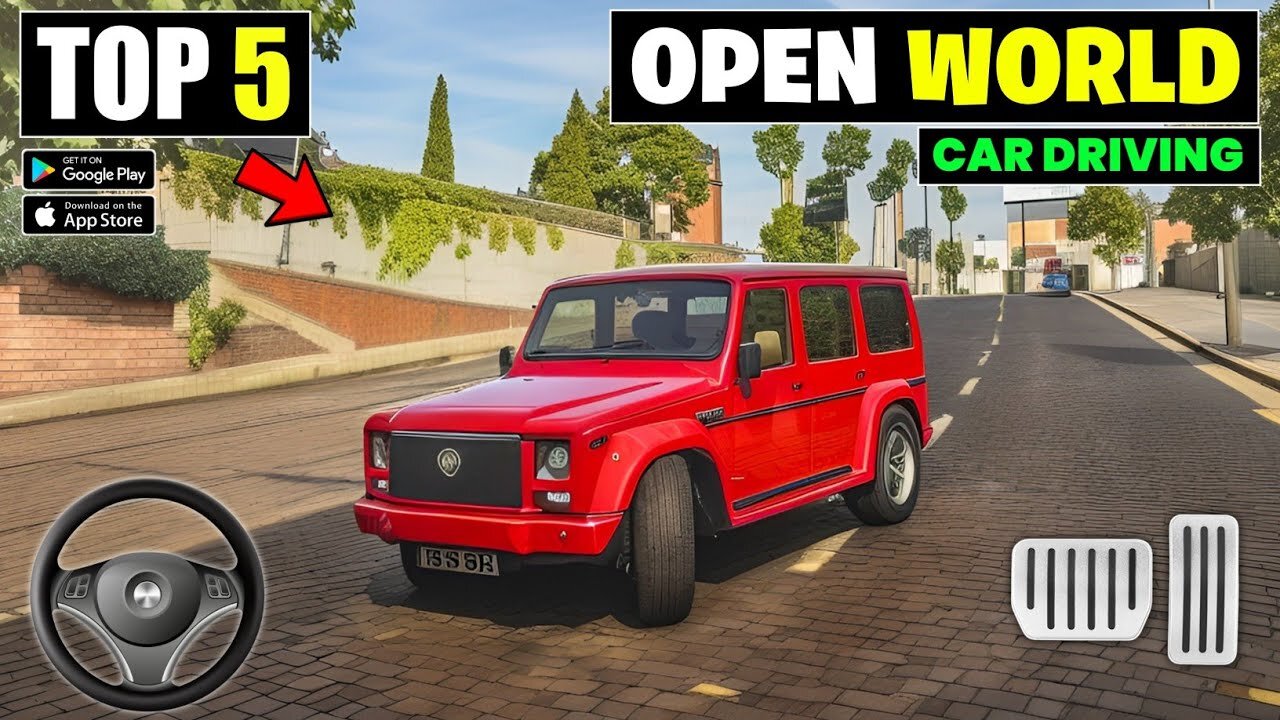 Top 5 New Open World Car Driving Games For Android | best car games for android 2024