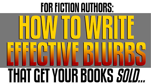 How to Write Fiction Blurbs